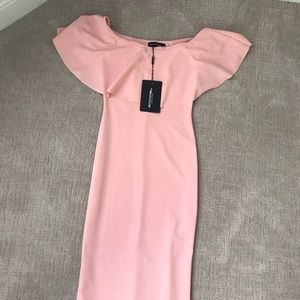 Pink fitted dress